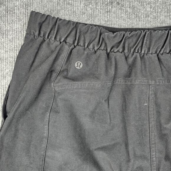 Lululemon Light Utilitech Cargo Pants Womens 32 Black Barrell Leg Comfy Stretch - Picture 7 of 7